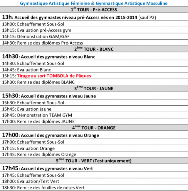 Challenge interne programme