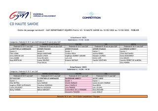 Compétition GAF Publier